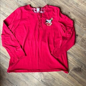 Red Shirt with Disney Character Design